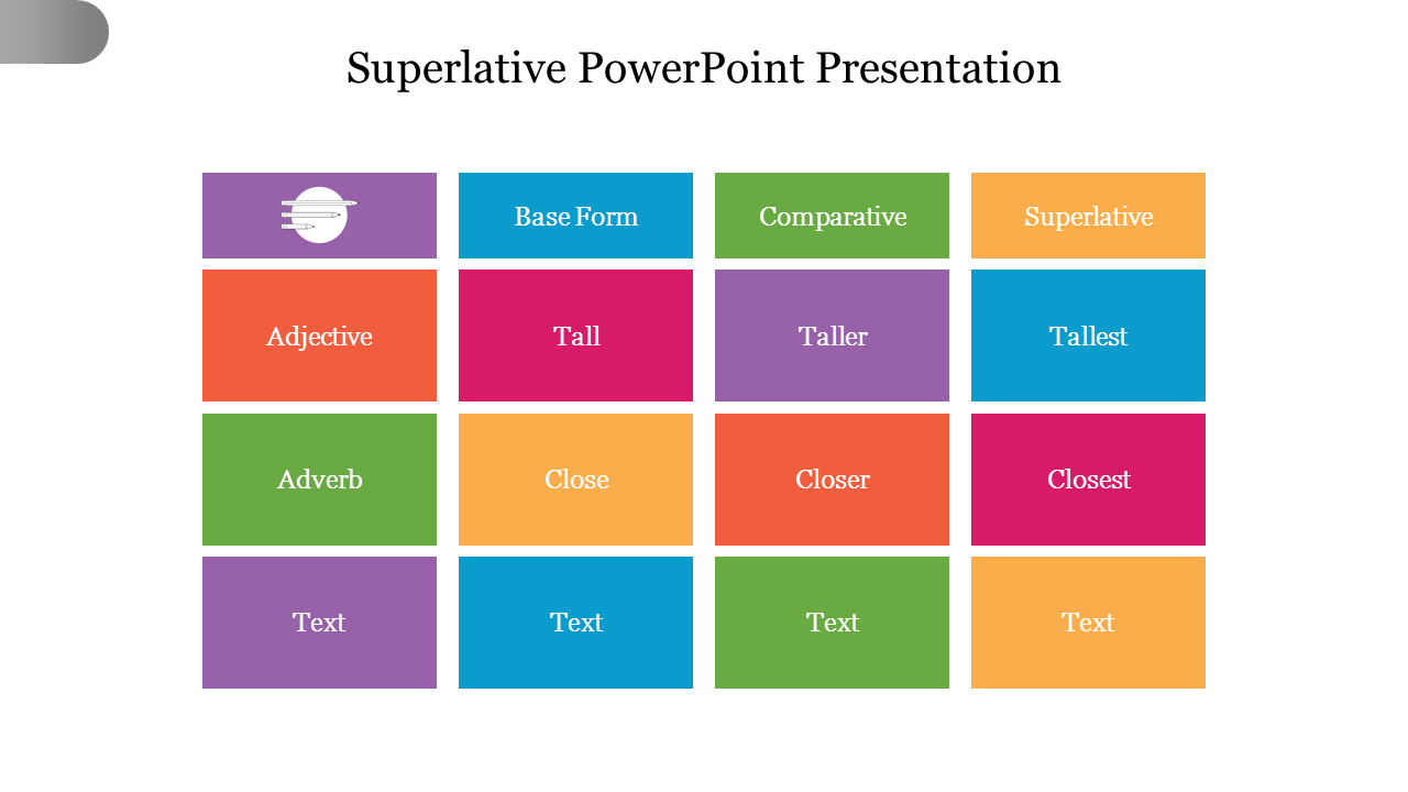 Free - Amazing Superlative PowerPoint Presentation Slides